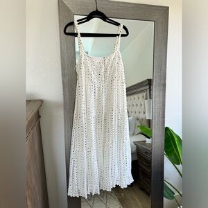 polka dot midi dress